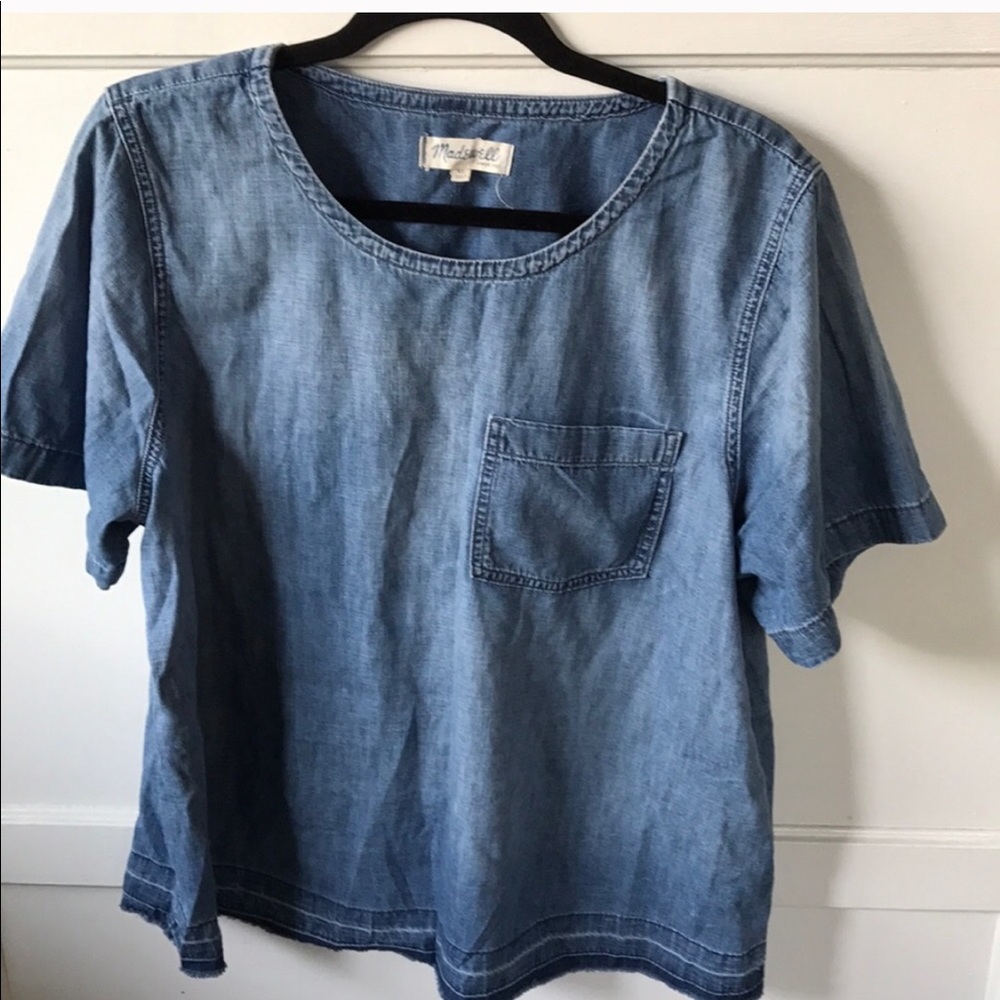 Madewell Chambray Top! 💫